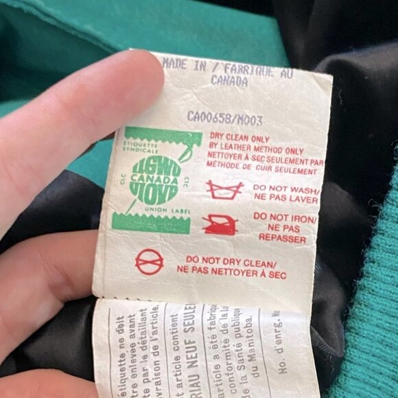 Vintage Daniel Marcus Cropped Teal Suede 90s Jacket  M - Picture 8 of 15